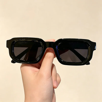 Lot de 6 lunettes de soleil vintage rectangle pour femme et homme - Mode rétro, design luxe, protection UV